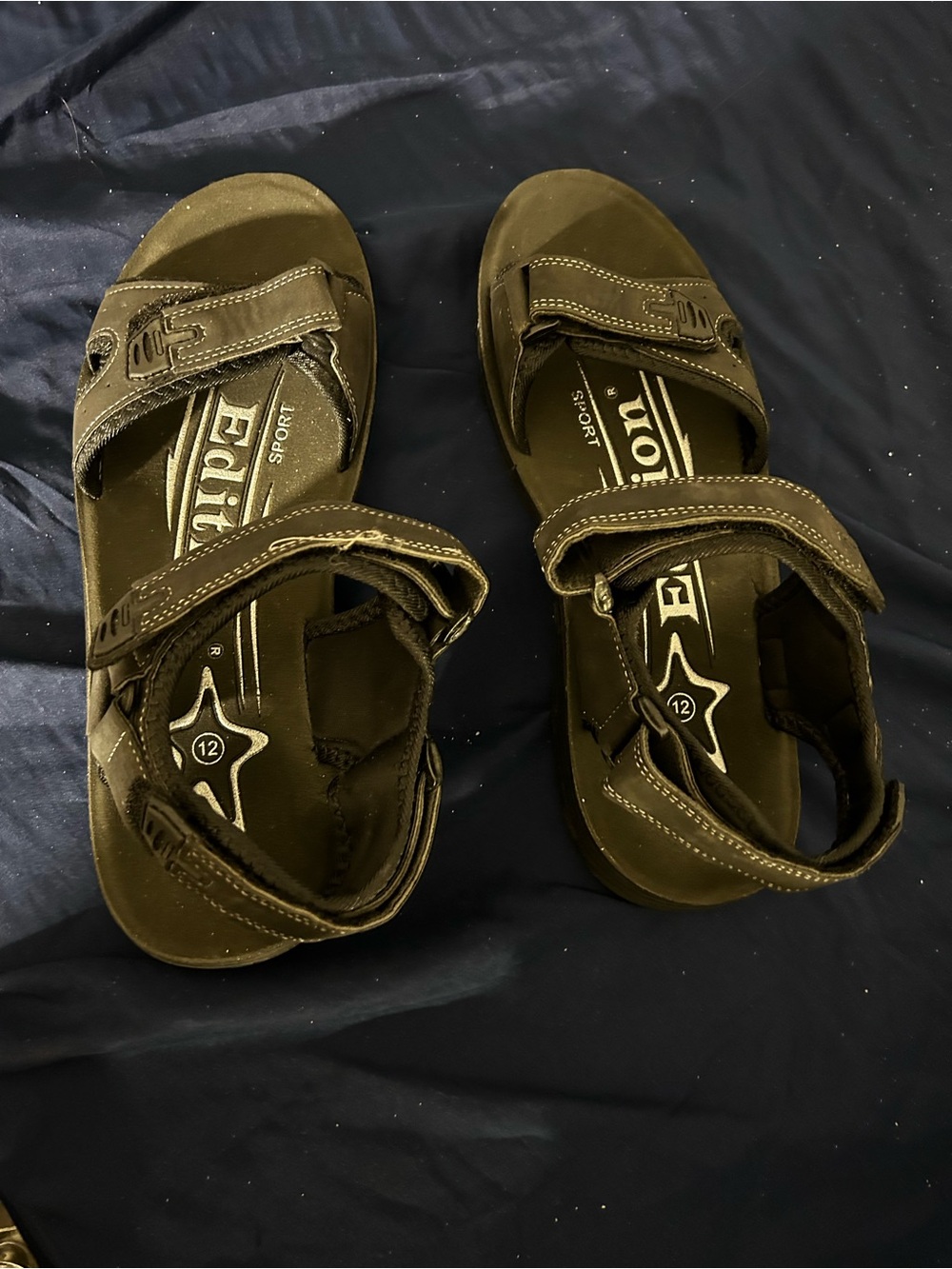 Unbranded man Olive Green Adjustable Sport Sandals